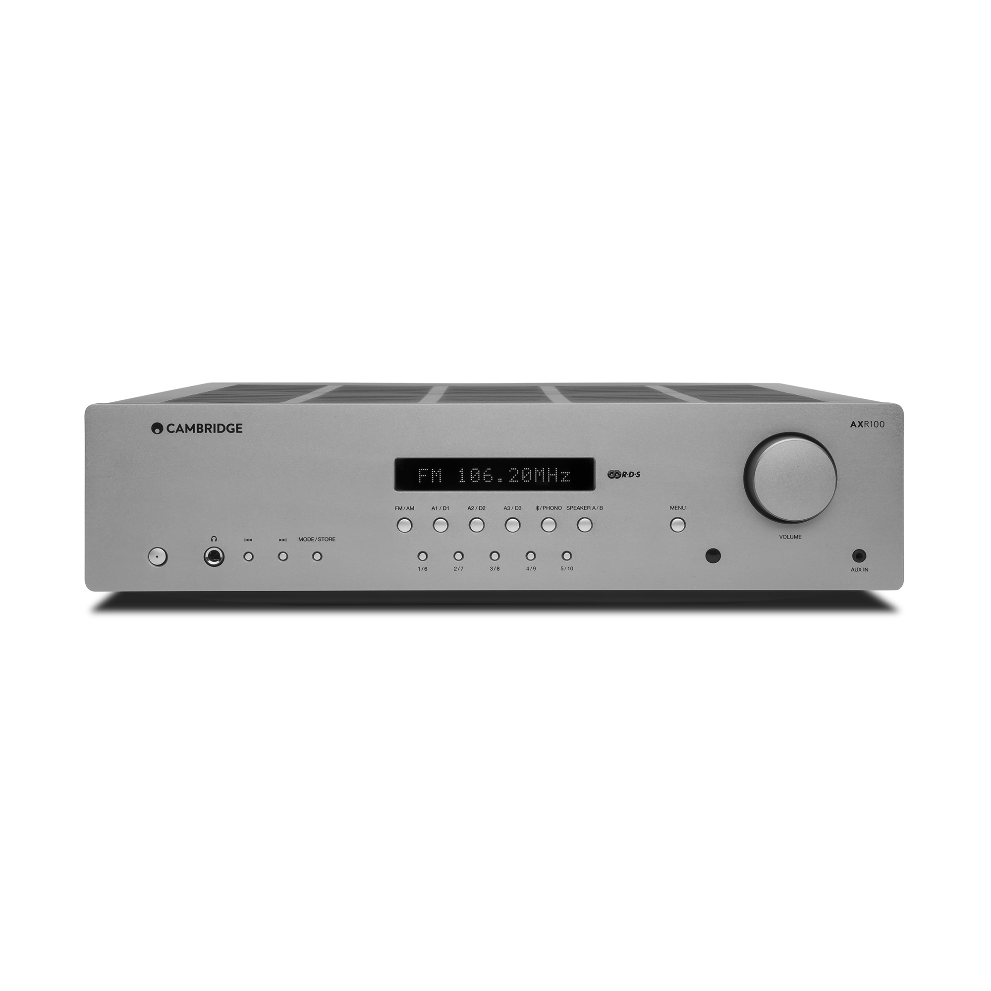 Cambridge Audio AXR100 AM/FM Stereo Receiver - High-Fidelity Audio System with Bluetooth & Phono Input for Home Theater & Music Listening