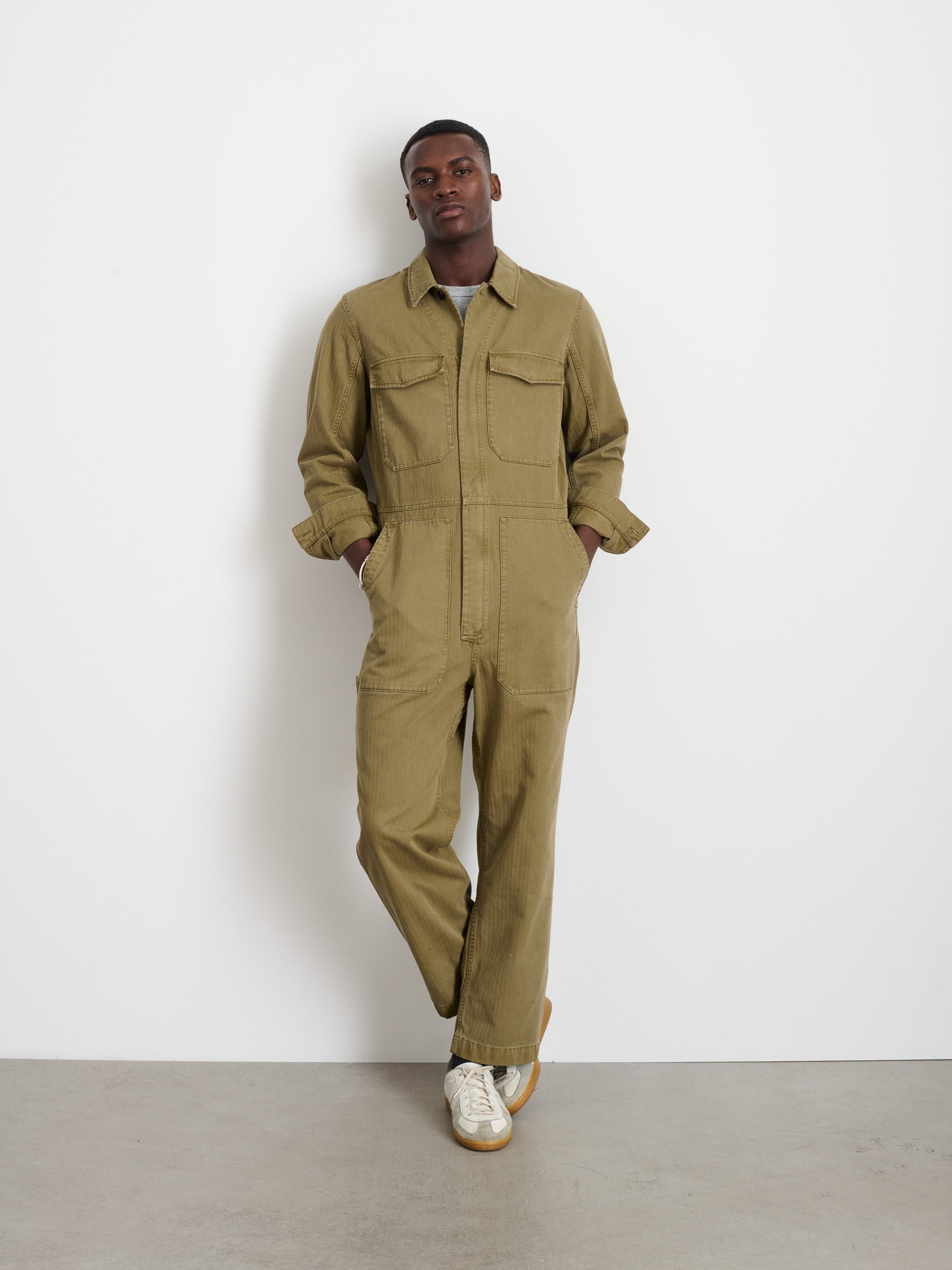 Herringbone Zip Jumpsuit for Women - Stylish One-Piece Outfit for Casual Wear, Work & Travel | Comfortable and Fashionable Jumpsuit with Zipper Closure