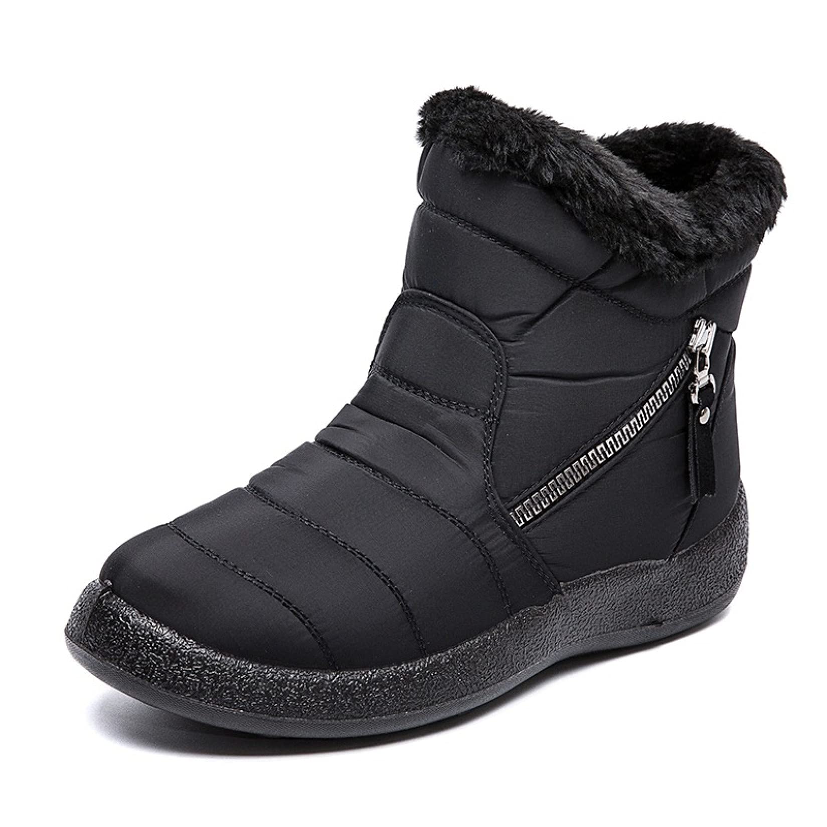 Women's Waterproof Snow Boots - Warm Fleece Lined Winter Boots for Women, Slip Resistant Non-Skid Sole, Comfortable Casual Walking Shoes for Snowy Days & Outdoor Activities