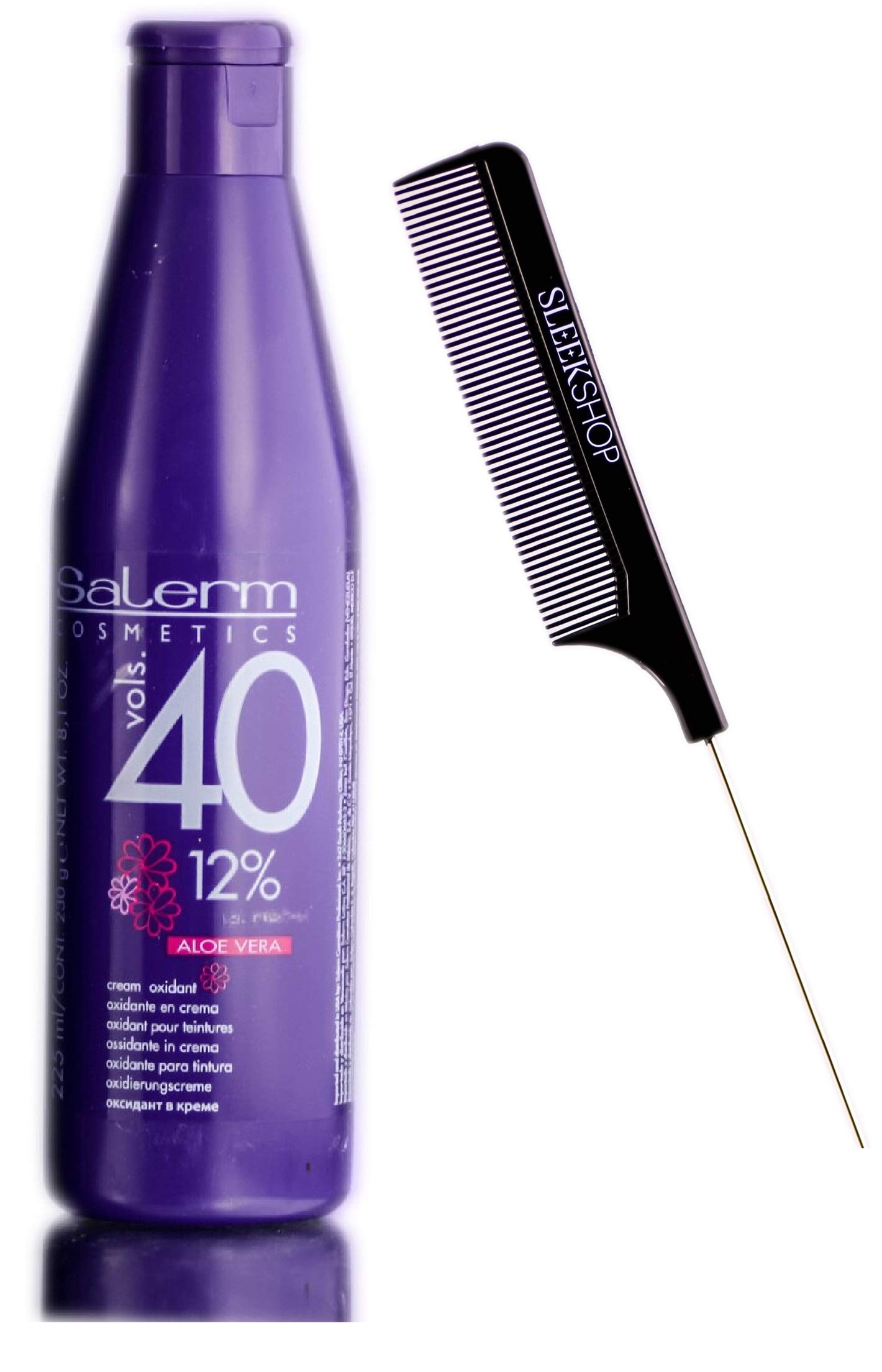 Salerm Aloe Vera Developer Cream 40 Volume (12%) - Hair Color Activator for Vibrant Dyeing at Home