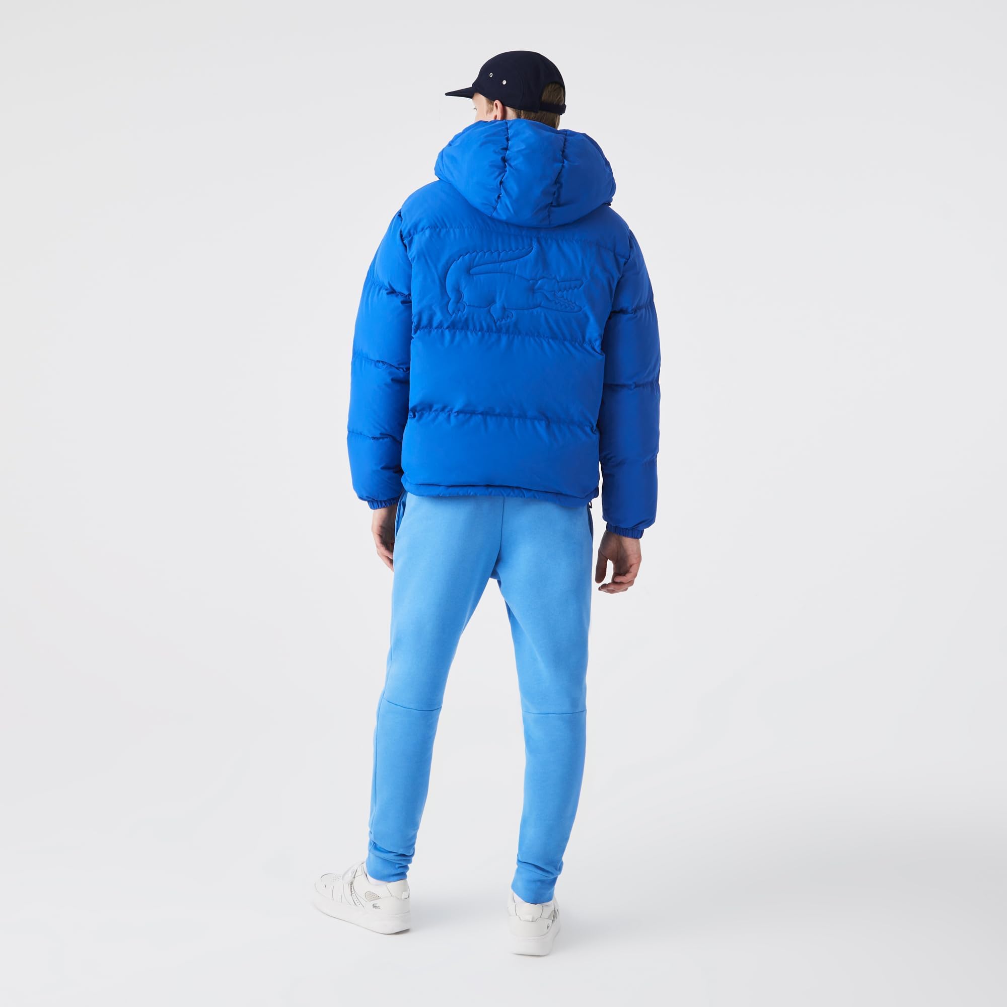 Lacoste Men's Quilted Water-Repellent Lightweight Short Jacket - Stylish Outdoor Windbreaker for Casual Wear & Travel