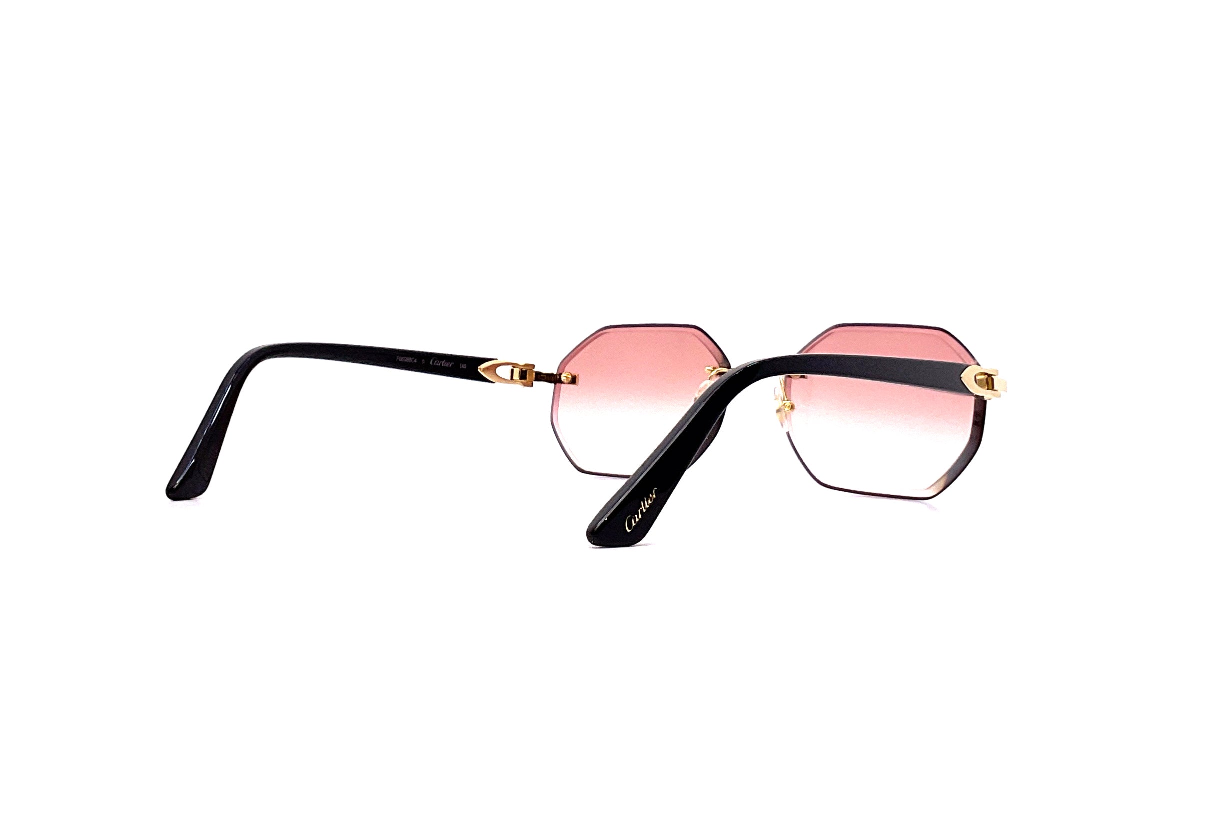 Cartier C Décor CT0318O Custom Transition Lenses (001) - Premium Prescription Eyewear for Men & Women - Perfect for Outdoor Activities & UV Protection