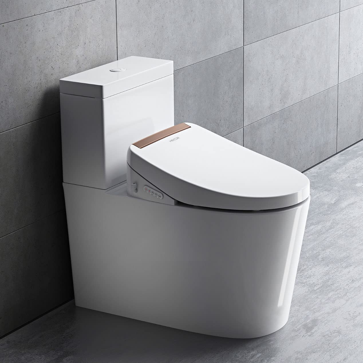 Smart Bidet Toilet Seat with Heated Elongated Design - Self-Cleaning Stainless Steel Nozzle, Dual Spray & Instant Warm Water System - Perfect for Modern Bathrooms, Elderly Care & Luxury Home Upgrades