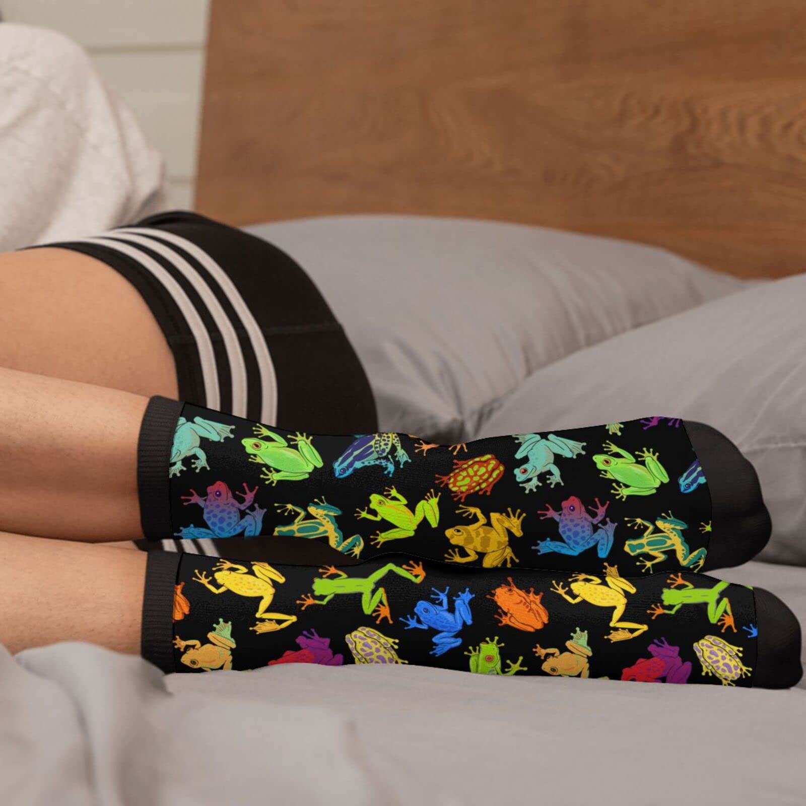 YISHOW Funny Crazy Novelty Crew Socks for Men & Women - Cool Comfortable Cotton Socks for Everyday Wear, Gifts, and Costume Parties