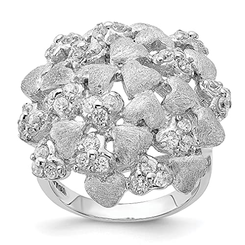 925 Sterling Silver Cubic Zirconia Heart Ring for Women - Elegant CZ Love Jewelry Gift for Her - Perfect for Valentine's Day, Anniversary & Romantic Occasions