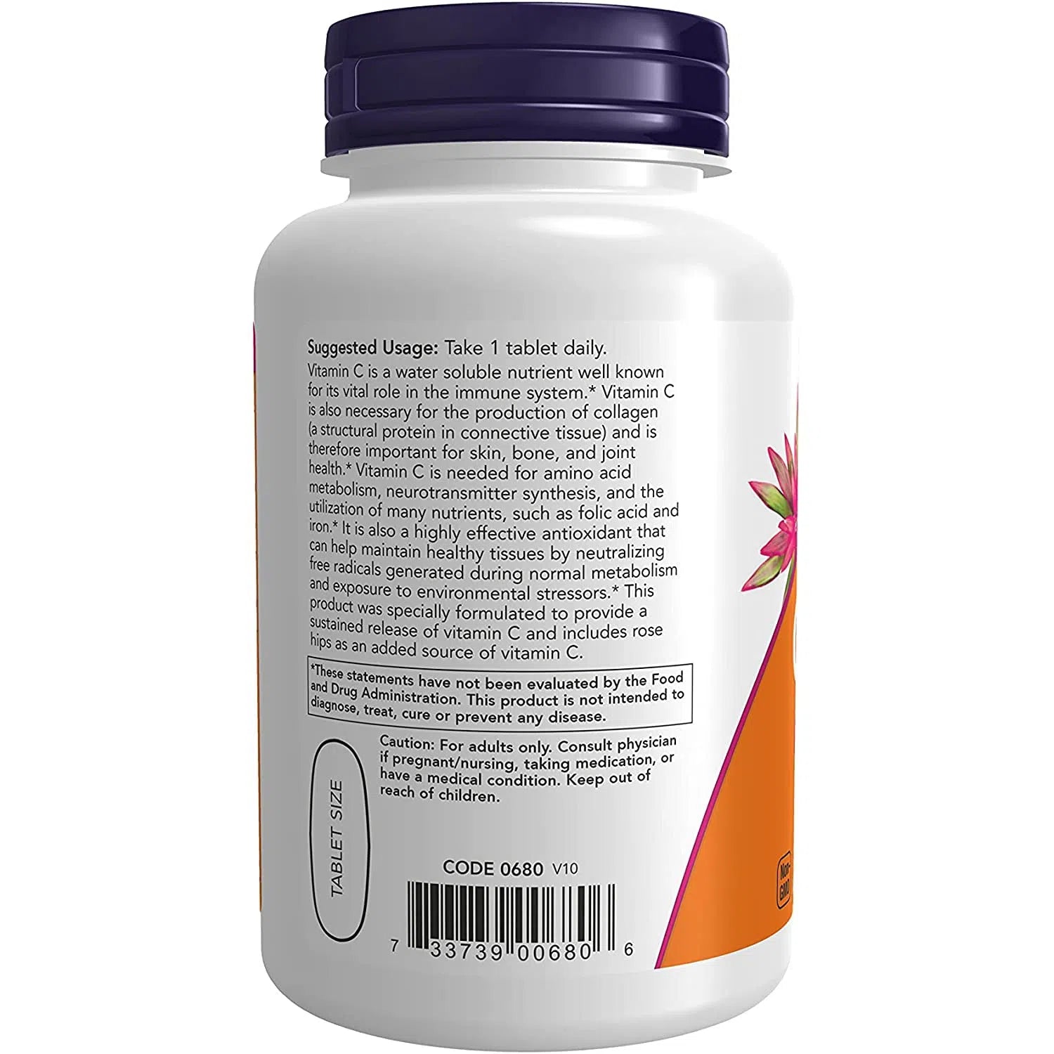 NOW Vitamin C 1000mg Sustained Release Tablets - Immune Support & Antioxidant Boost - Daily Supplement for Adults & Kids - Perfect for Cold Season & Year-Round Wellness