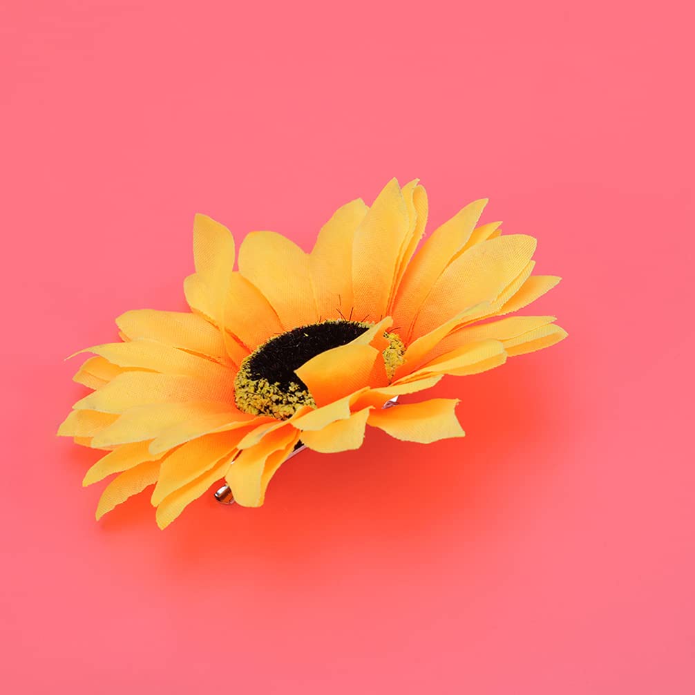 Beaupretty 10Pcs Sunflower Hair Clips - Alligator Flower Hairpins with Alloy Yellow Sunflowers for Women & Girls - Perfect for Beach, Summer, Wedding, Vacation & Everyday Hair Accessories