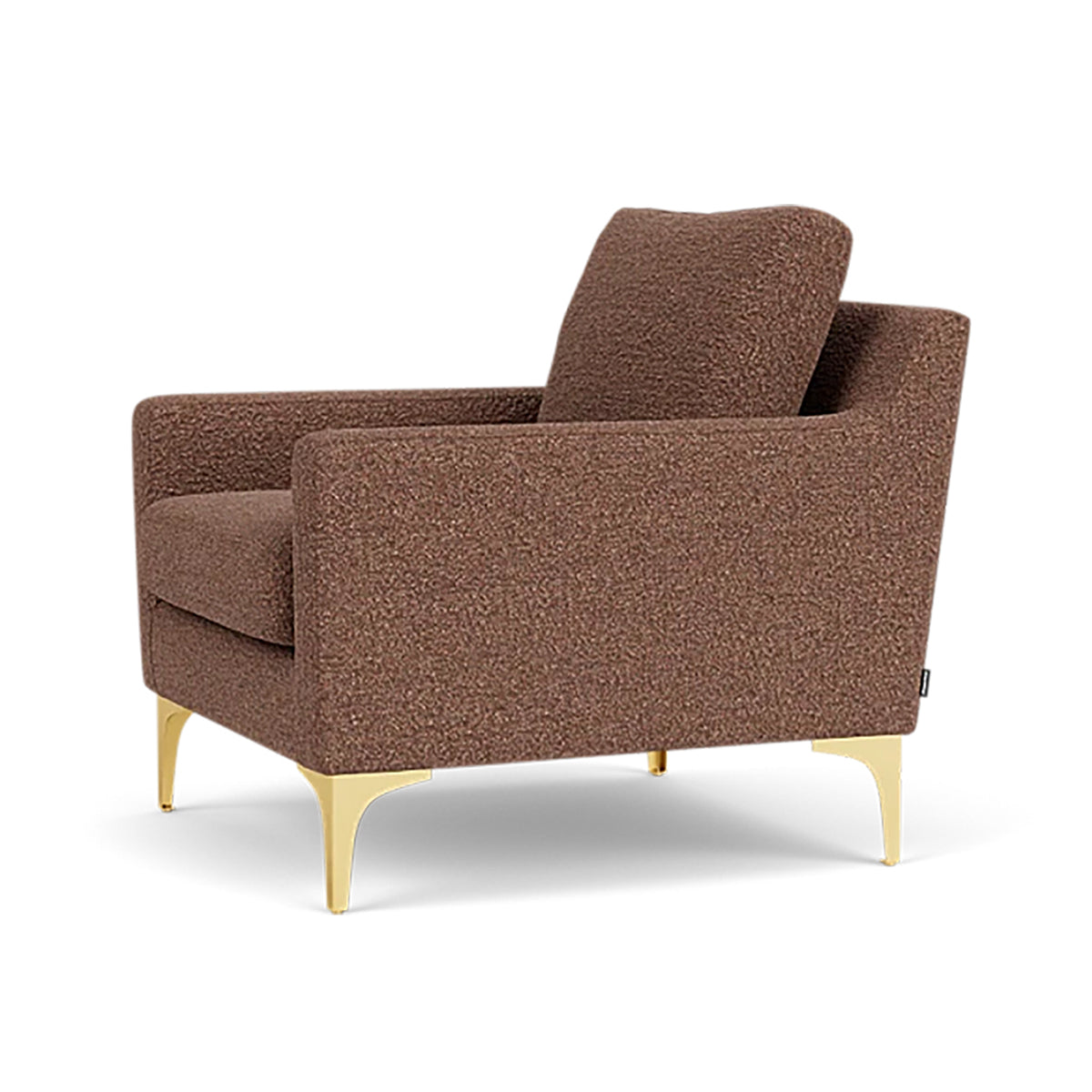 Astha Boucle Armchair - Modern Velvet Accent Chair for Living Room, Bedroom & Office - Soft Upholstered Lounge Chair with Solid Wood Legs - Stylish Home Decor for Cozy Reading Nook & Relaxation