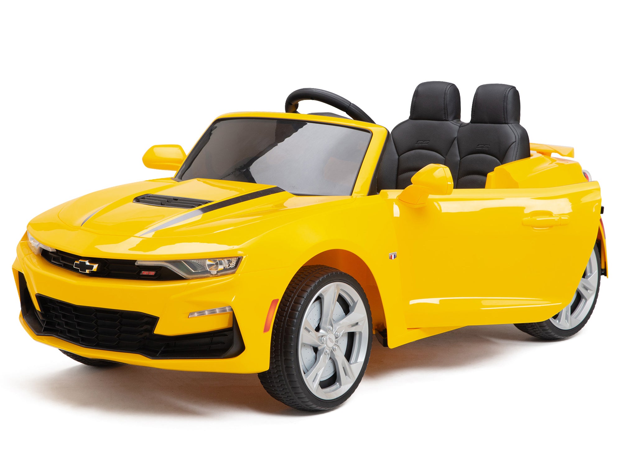 12V Chevrolet Camaro 2SS Kids Ride On Toy Car with Parent Remote Control - Yellow Electric Ride-On Vehicle for Boys & Girls - Perfect for Birthday Gifts, Outdoor Play & Backyard Fun