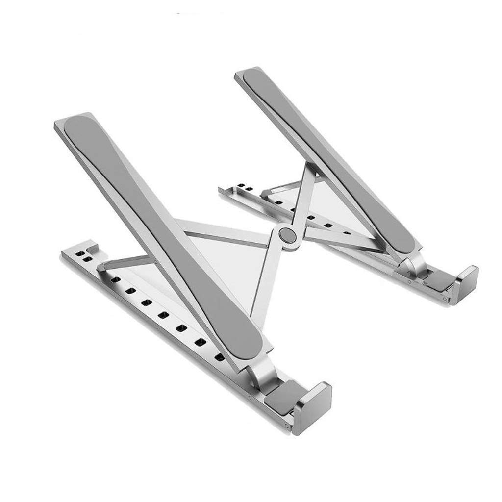 Kavolet Adjustable Aluminum Alloy Laptop Stand - Portable Ergonomic Computer & Tablet Holder with Cooling Function for MacBook, iPad - Perfect for Office, Home & Travel Use