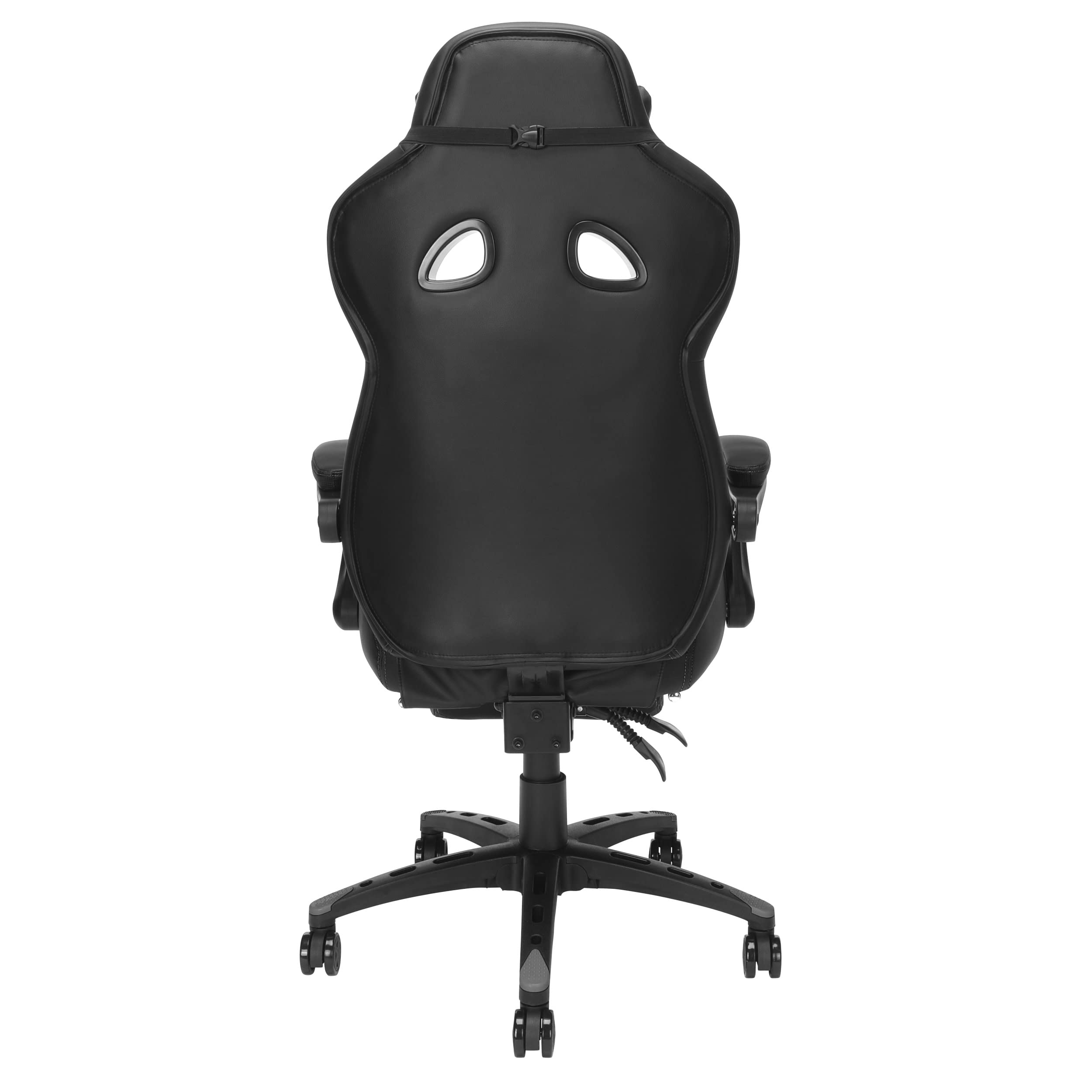 RESPAWN 110 Pro Ergonomic Gaming Chair with Adjustable Footrest & Headrest - Reclining Computer Desk Chair for Adults - Grey | Perfect for PC Gaming, Home Office & Streaming Setup