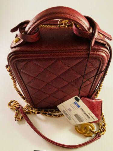 Authentic Chanel Small Vanity Case in Red - Luxury Crossbody Bag for Women | Perfect for Evening Parties, Date Nights & Special Occasions