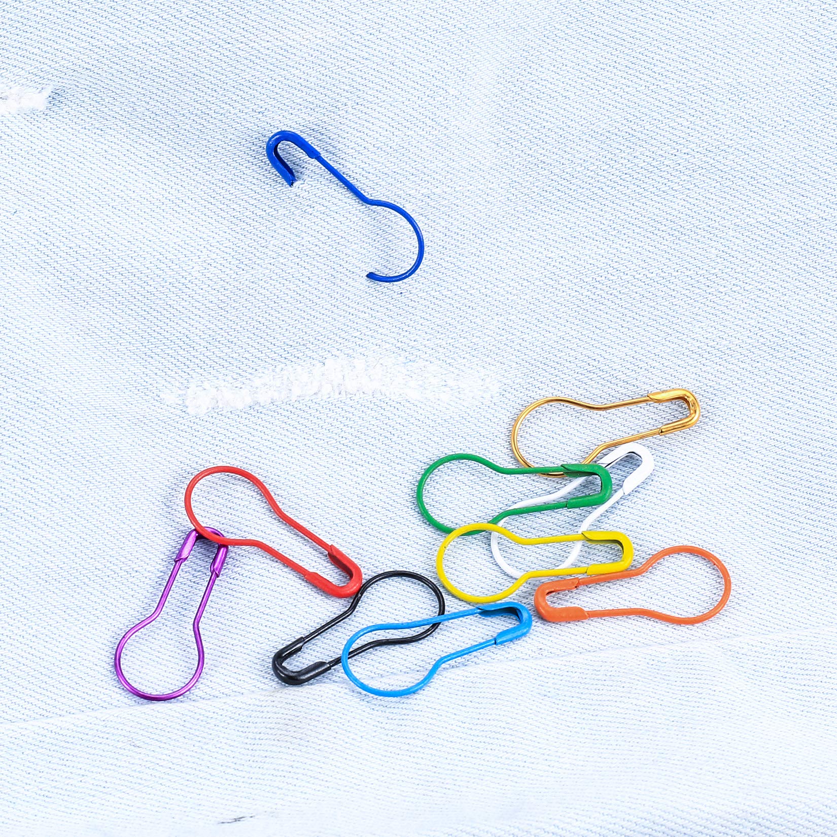 300 Pcs Safety Pins for Sewing & DIY Crafts - 10 Colors