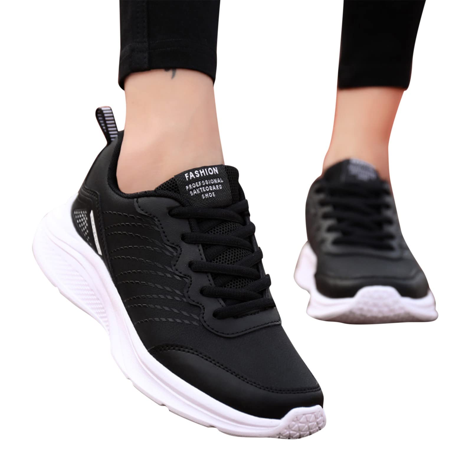 Women's Running Sneakers - Breathable Lightweight Athletic Shoes for Women & Men - Fashion Lace-Up Sports Shoes for Indoor & Outdoor Running, Walking, Fitness - Perfect for Gym, Jogging, and Casual Wear