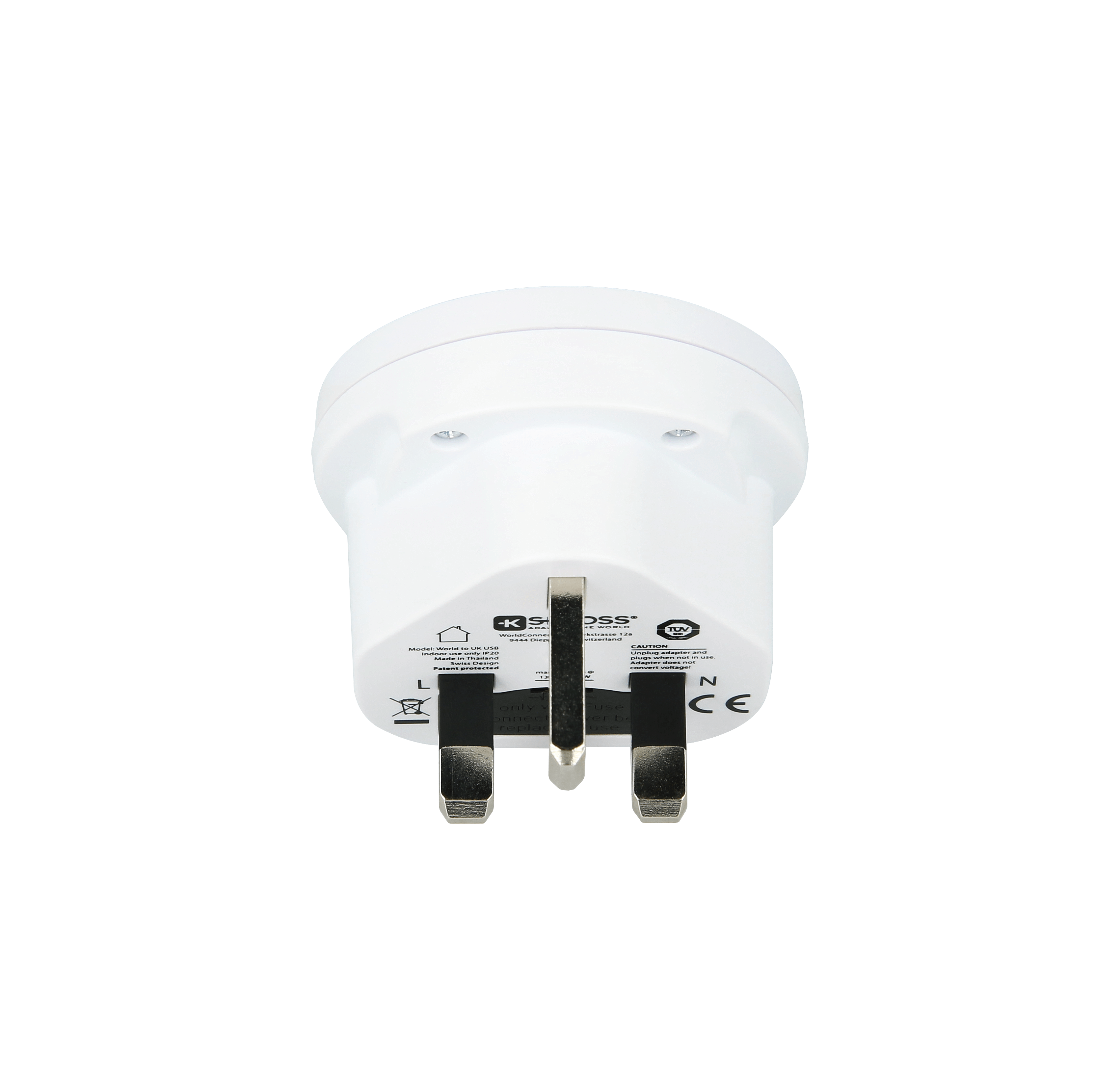 SKROSS World to UK USB Travel Adapter - Universal Plug Converter for UK Outlets | Charge Phones, Laptops & Devices Anywhere | Perfect for Business Trips & Vacations