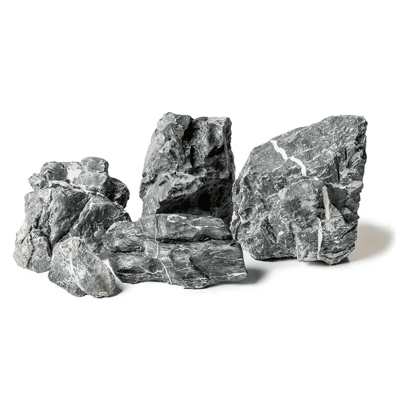 Premium Aqua Natural Rock Pack - 8kg Black Seiryu Stone for Aquascaping | Perfect for Fish Tanks, Terrariums & Zen Gardens