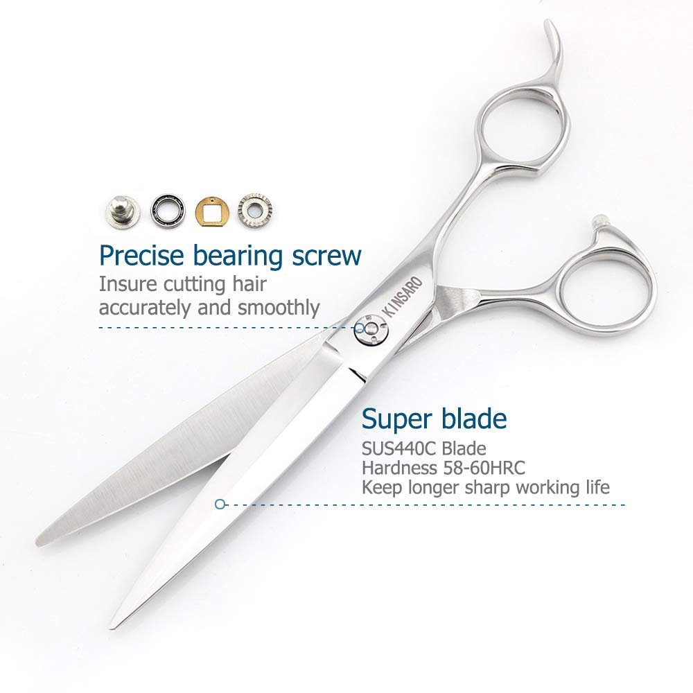 Professional 7 Inch Barber Scissors & 5.75 Inch Hair Thinning Shears Set - Sharp Stainless Steel Hair Cutting & Styling Tools for Salon & Home Use | Perfect for Precision Haircuts, Trimming & Texturizing