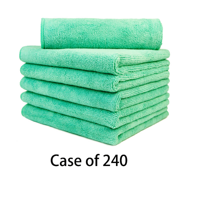 Premium Microfiber Towel Set - 16x16 Inch, 380GSM, Ultra Absorbent & Quick Dry - Bulk Pack of 240 for Car Detailing, Gym, Spa & Household Cleaning (Wholesale)