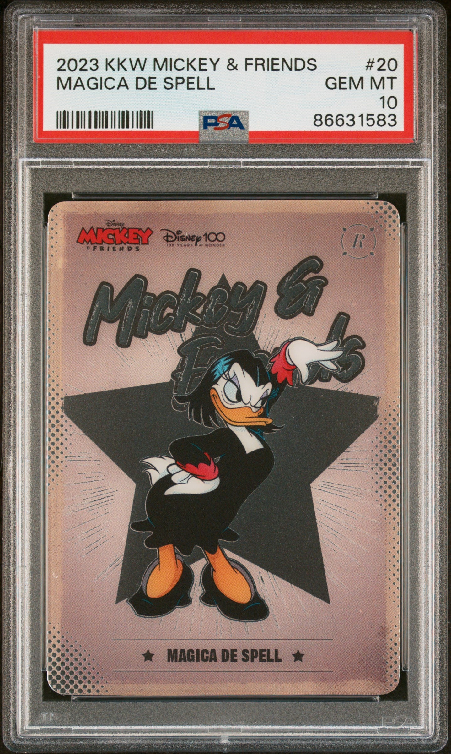 2023 KAKAWOW HOTBOX Mickey & Friends Cheerful Times Magica De Spell 20 PSA 10 Graded Trading Card - Perfect for Disney Collectors, Card Investors & Display Cases