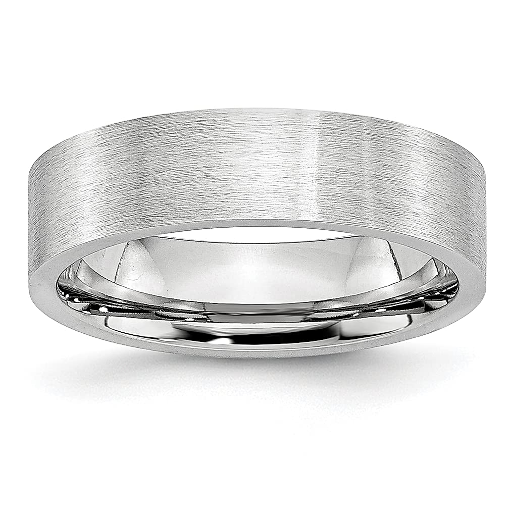 ICE CARATS 6mm Cobalt Wedding Band Ring for Women - Classic Flat Comfort Fit Jewelry, Anniversary & Engagement Gift for Her - Perfect for Everyday Wear, Special Occasions & Bridal Jewelry Sets