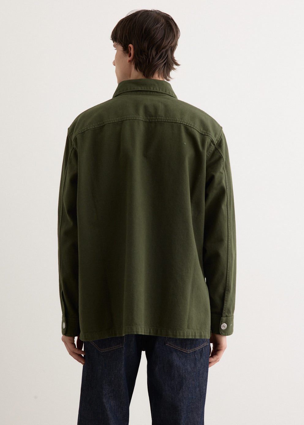 ADC Men's Casual Overshirt Jacket HJK273-DE0034 Green - Stylish Layering for Outdoor & Streetwear Fashion