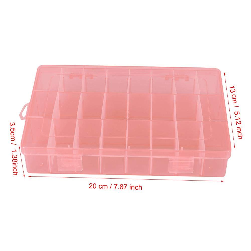 4-Piece Plastic Jewelry Storage Box Organizer for Beads, Rings, Earrings - Perfect for Travel, Home & Gift Organization