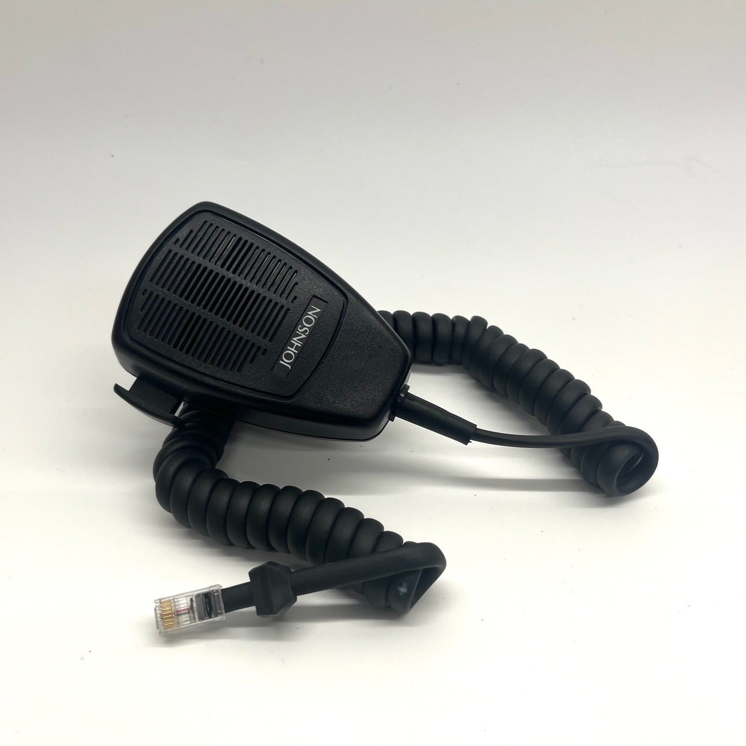 EF Johnson RJ45 8-Pin Mobile Palm Mic - Professional Two-Way Radio Accessory for Clear Communication in Public Safety & Security Operations