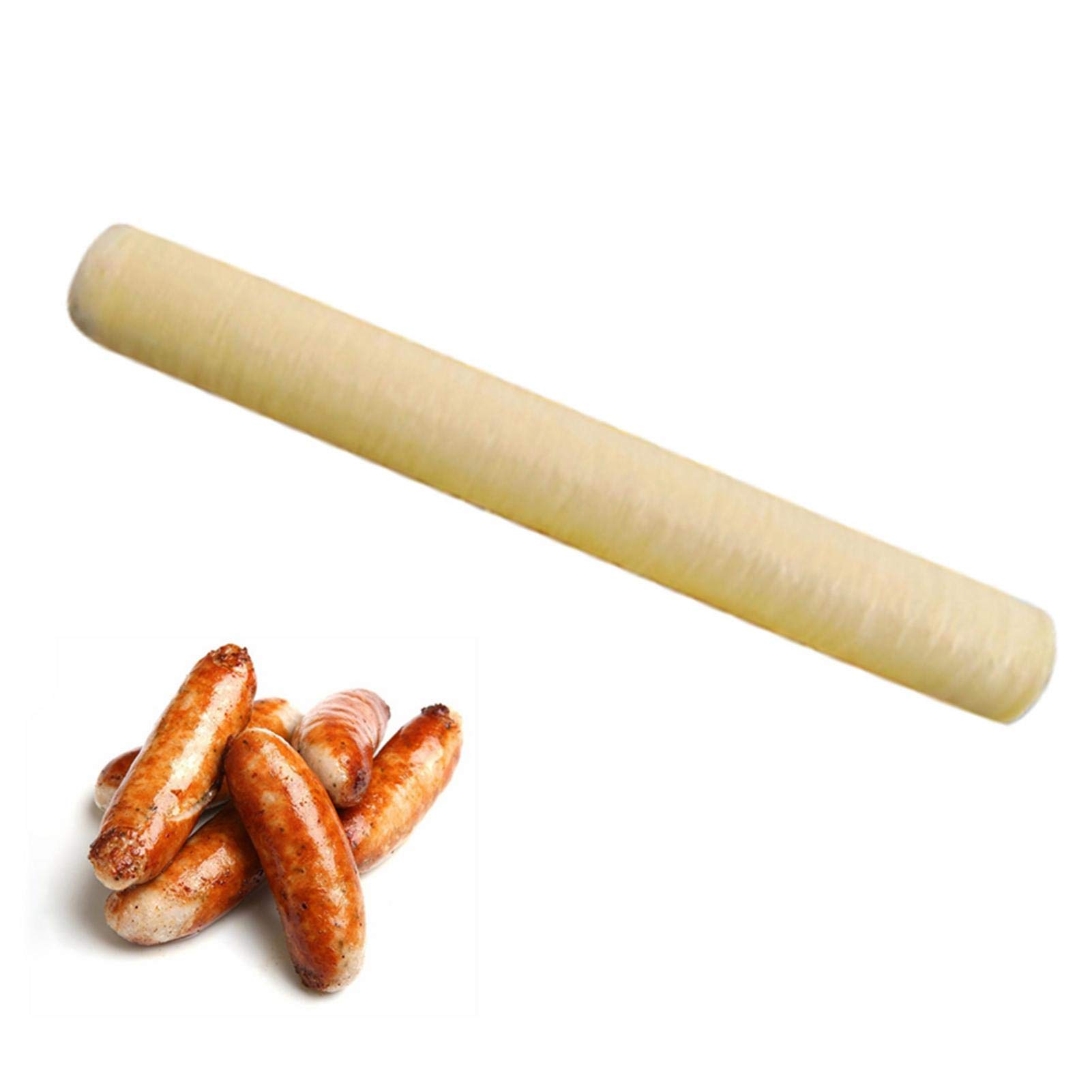 Premium Collagen Sausage Casings - Edible Artificial Sausage Casings for Homemade Sausages, Hot Dogs & Roasts | Natural Drying Sausage Skins for Smoking, Grilling & BBQ | Perfect for Home Chefs & Commercial Use