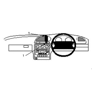 ClicOn No Holes Center Dash Mount for Ford Mondeo (1997-1999) - Universal Car Phone Holder for Safe Driving & GPS Navigation