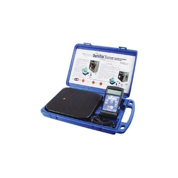 Uniweld 53650 ChargeTron Digital Refrigerant Scale - Precise AC Refrigerant Weighing for HVAC Technicians | Ideal for R22, R410A, R134a Recharging & HVAC System Maintenance