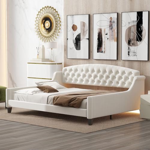 Beige Luxury Tufted
