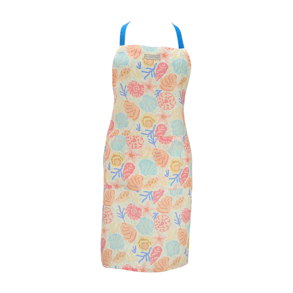Annabel Trends Linen Apron Shelly Beach - Stylish & Durable Kitchen Apron for Cooking, Baking & BBQ - Perfect for Home Chefs & Outdoor Grilling