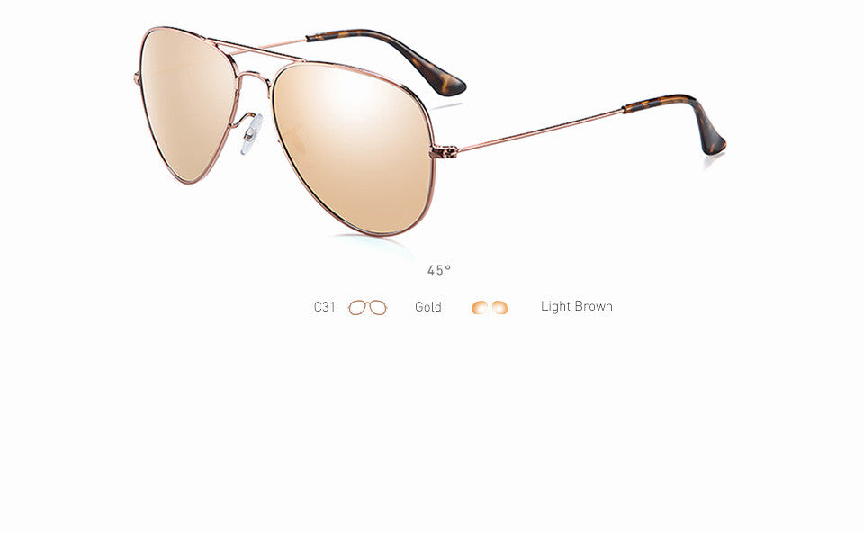 20/20 Unisex Full Rim Square Alloy Polarized Sunglasses 17019 - UV Protection for Driving, Outdoor Sports & Fashion Accessories