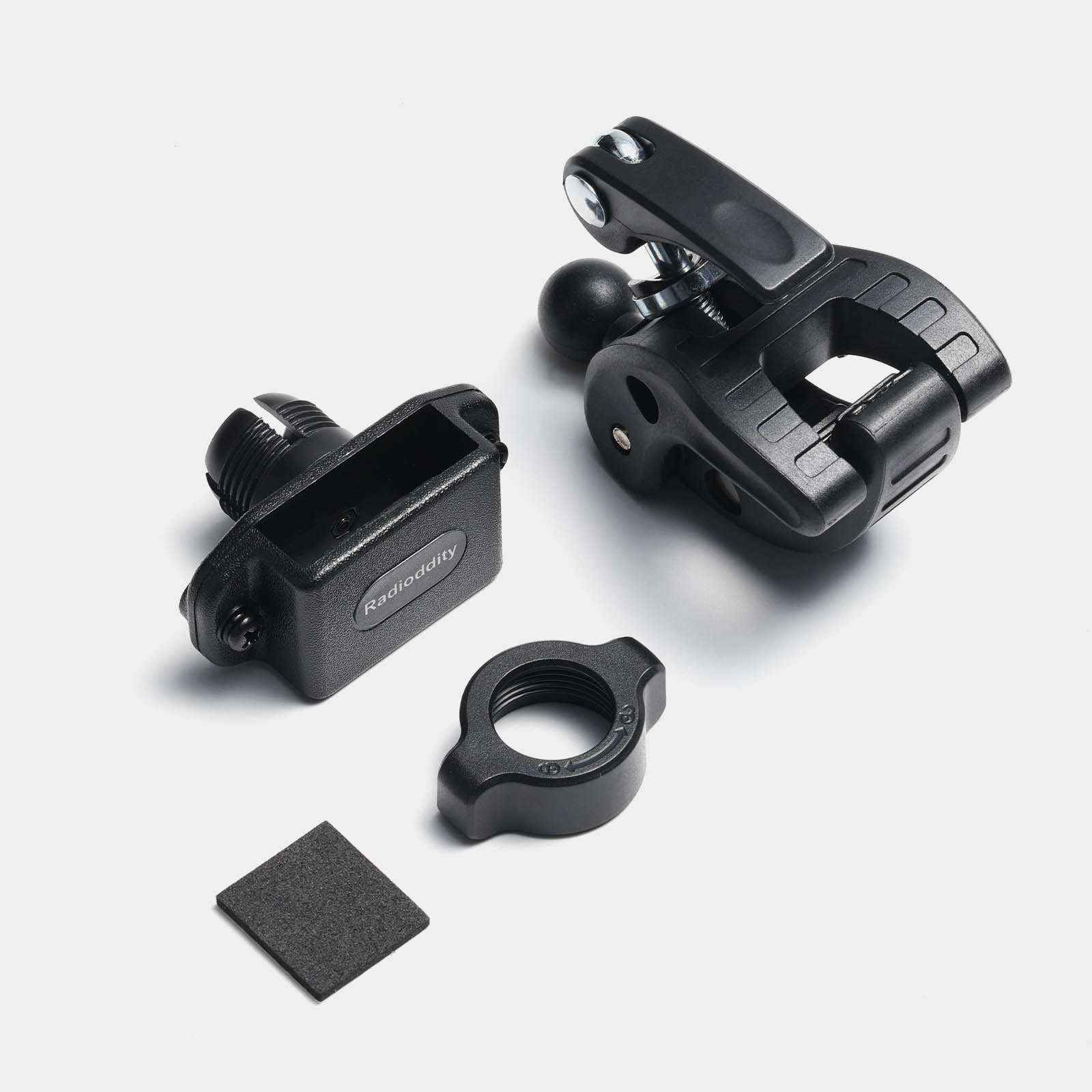 Radioddity RH3 Bike Two Way Radio Holder - Adjustable Clamp for Motorcycle, ATV, Bicycle | Tool-Free Installation | Durable Mount for Outdoor Adventures & Commuting