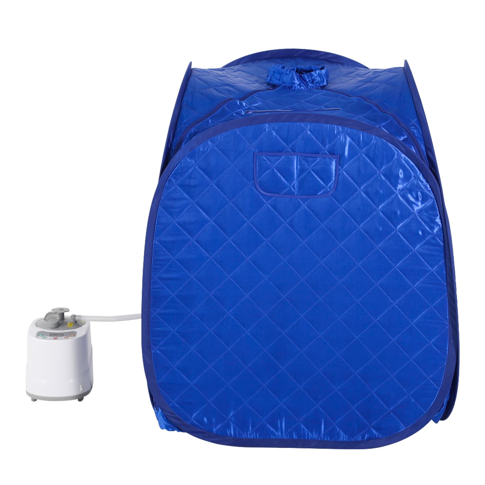 Portable Personal Steam Sauna Tent for Home - 2L 900W Foldable Steamer with Remote Control | Full Body Relaxation & Detox Therapy (Blue) | Perfect for Home Spa, Yoga Recovery & Stress Relief
