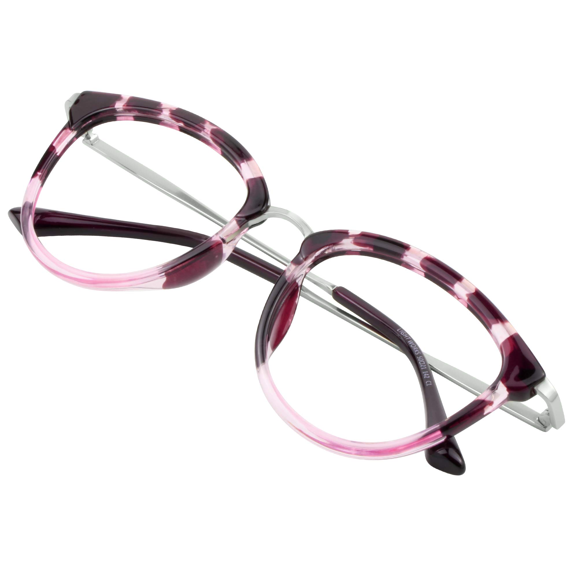 VisionGlobal Blue Light Blocking Glasses for Women & Men - Anti Eyestrain Computer Glasses with Stylish Oval Frame - Reduce Digital Eye Strain for Work, Gaming & Screen Time