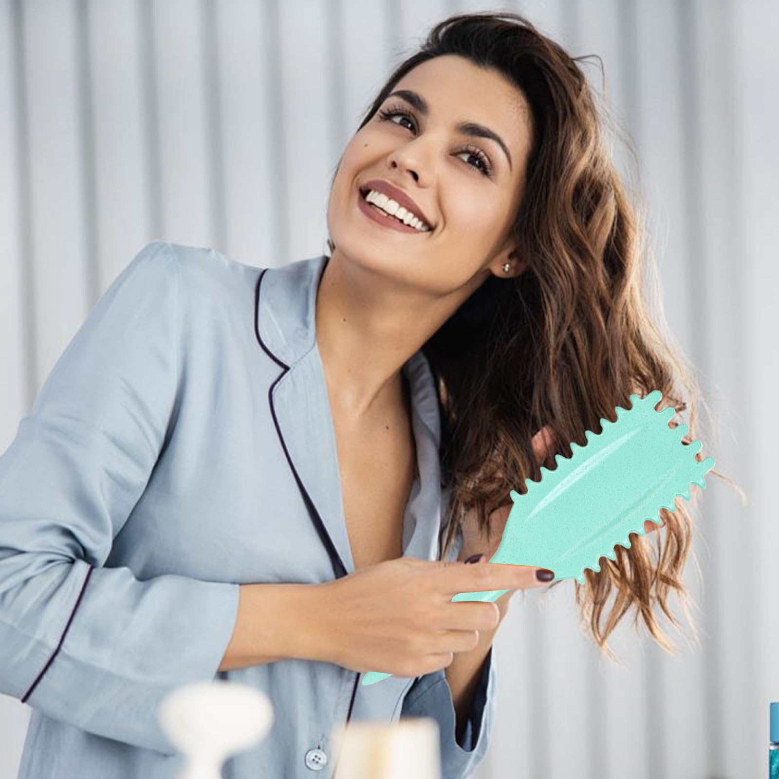 Curl Defining Brush for Natural Curls - No Pull Styling Brush for Wavy & Coily Hair - Perfect for Salon & Home Use (1 Pack) - Great for Daily Styling & Special Occasions