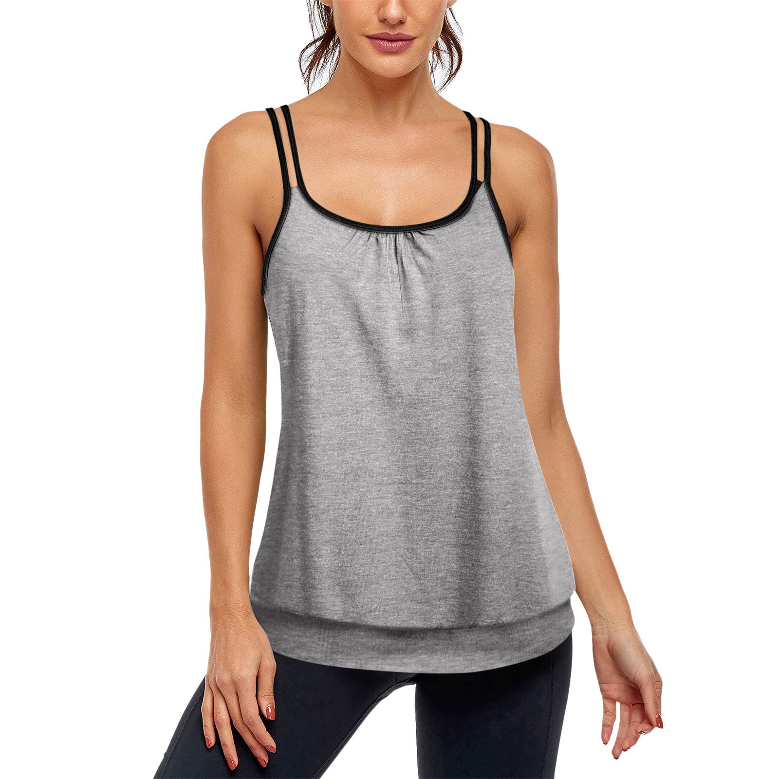Women's Summer Tops - Loose Fit Sleeveless Criss Cross Casual Tank Top Blouse | Breathable & Comfortable for Beach, Vacation & Everyday Wear