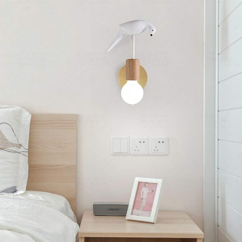 Nordic Bird LED Wall Lights - Modern Bedside Lamp & Bedroom Sconces for Living Room, Dorm, Nursery - Energy Efficient Home Decor Lighting Fixture for Cozy Ambience