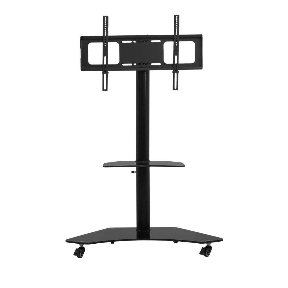 Artiss Mobile TV Stand for 32-70 Inch TVs - Adjustable Height Rolling TV Cart with Wheels, Universal TV Mount Bracket - Perfect for Living Room, Bedroom, or Office Entertainment Setup