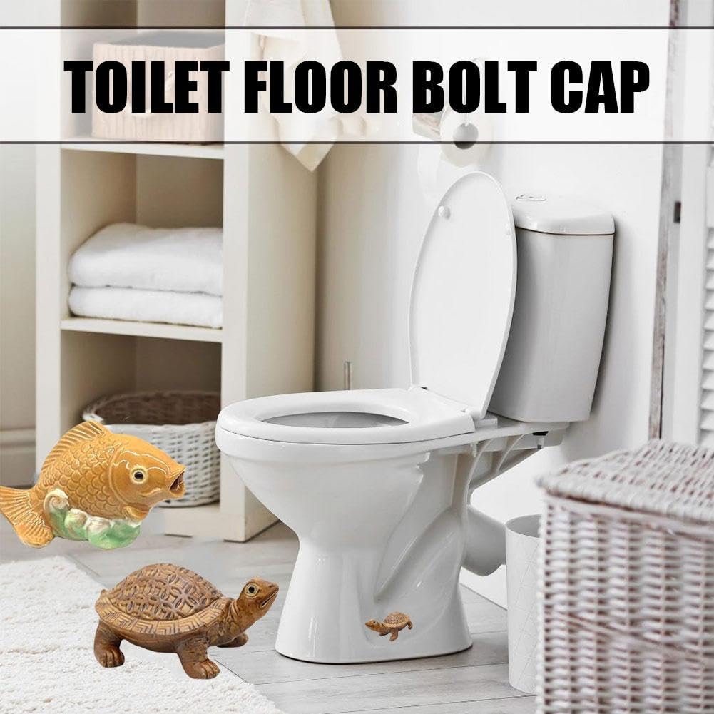 Decorative Fish Ceramic Toilet Bolt Covers & 24 Empty DIY Fillable Advent Calendar Boxes - Perfect for Bathroom Upgrades and Christmas Countdown Decorations