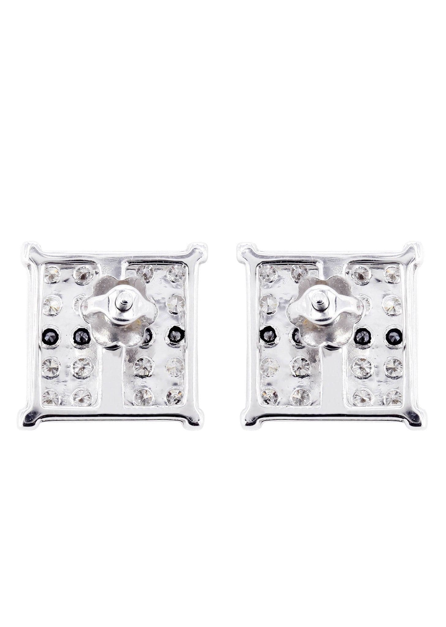 0.68 Carat Diamond Stud Earrings for Men in 14K White Gold - Perfect for Gifts, Weddings & Special Occasions