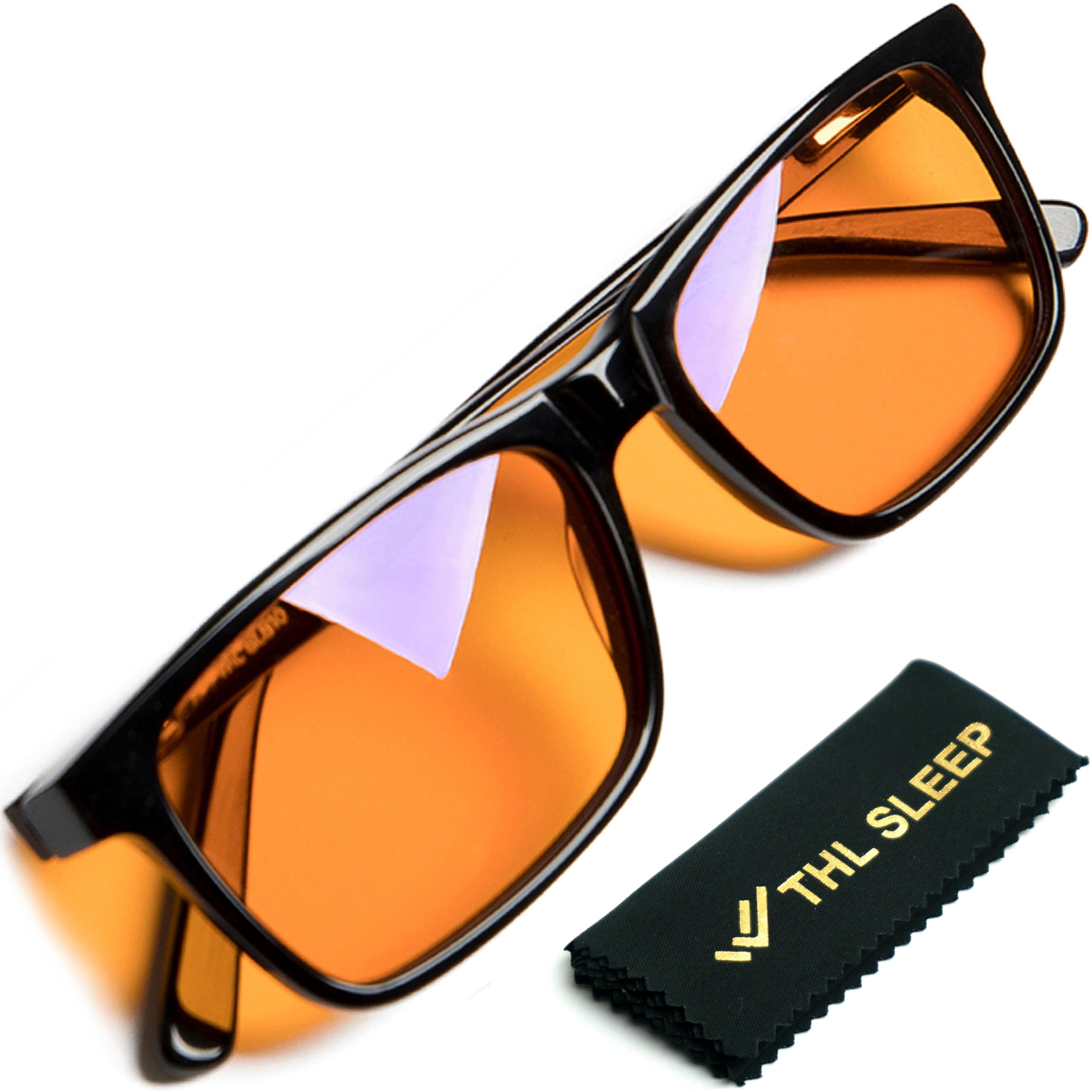 Blue Light Blocking Reading Glasses +1.0 to +2.5 Strength | Orange Tinted Migraine Relief Glasses for Women & Men | Reduce Eye Strain & Improve Sleep for Office Work & Night Reading