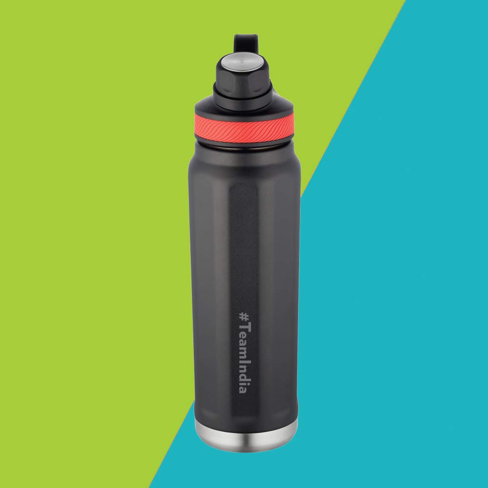 Borosil Stainless Steel Vacuum Insulated Water Bottle 710ml - Hydra SportSip for Gym & Outdoor