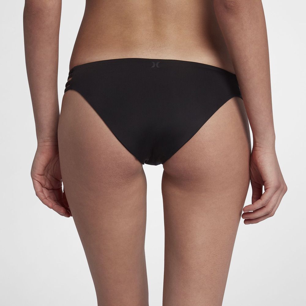 Hurley Women's Quick Dry Max Surf Bottom Black - Lightweight & Fast-Drying Swim Bottoms for Surfing, Beach & Pool Activities