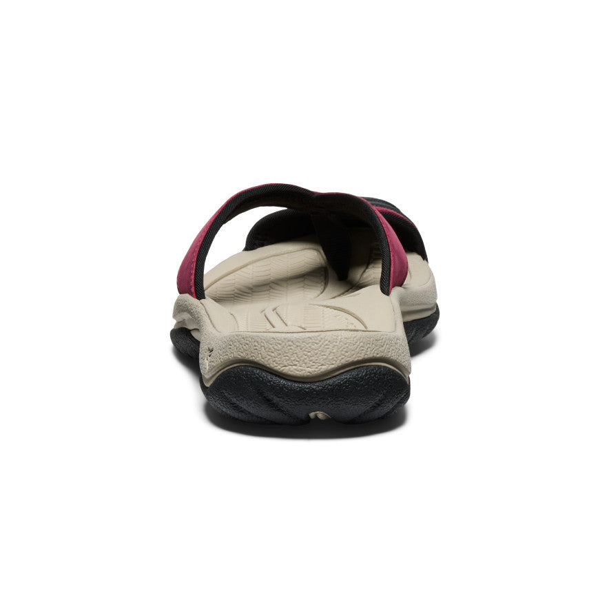 Women's Waimea Leather Flip Flops - Comfortable & Stylish Sandals for Summer | Beaujolais Wine Red | Perfect for Beach, Pool & Casual Outings