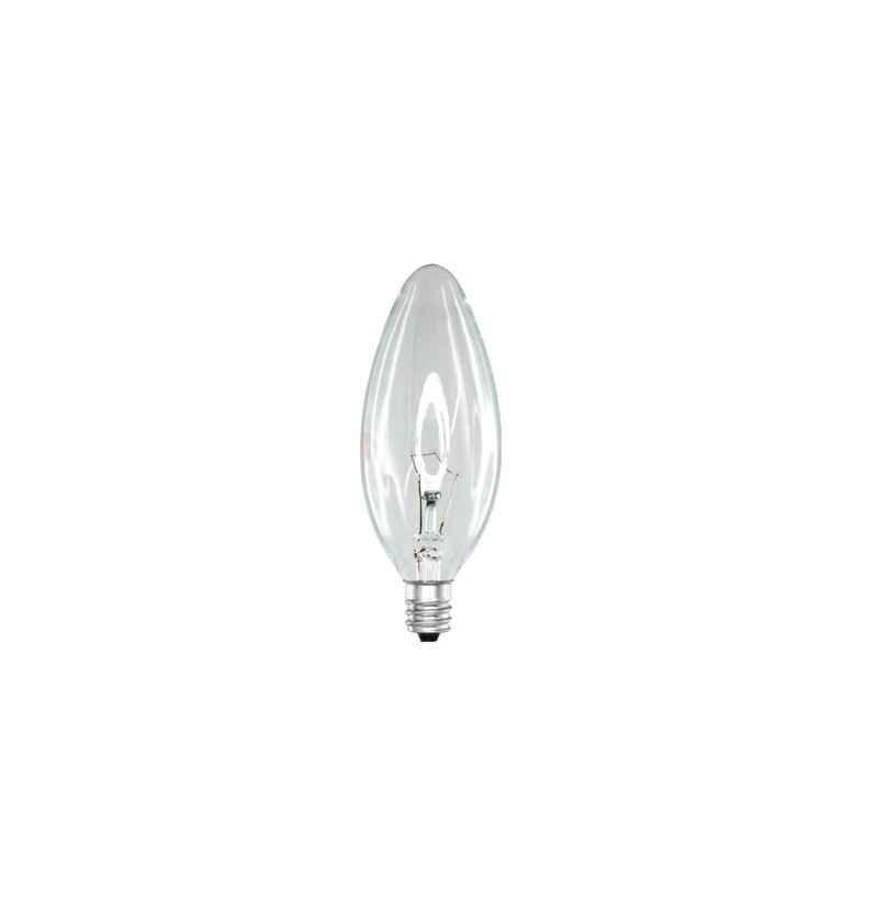 25W Small E12 Candle Bulbs - American Standard Edison Screw Base - Warm White Incandescent Light Bulbs for Chandeliers, Ceiling Fans, and Decorative Lighting