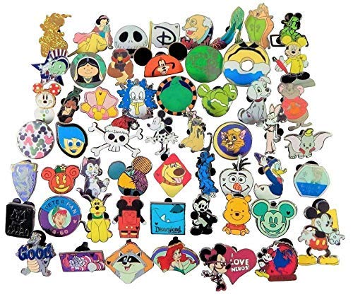 25 Assorted Trading Pins - No Doubles - Rubber Back for Collectors & Events