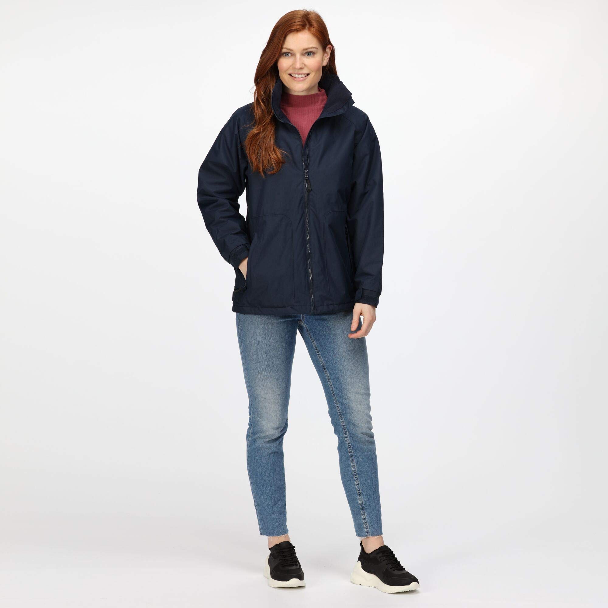 Women's Waterproof Windproof Fleece Lined Jacket - Winter Warm Outdoor Coat for Hiking, Skiing & Daily Wear
