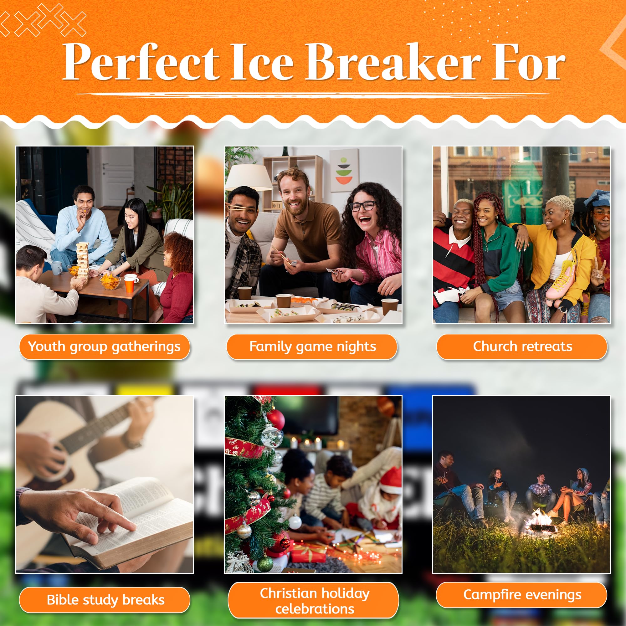 Christian Party Game - ChurchED for Family & Youth Groups | Bible Trivia & Charades